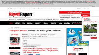 
                            8. Number One Music (N1M) Review - Internet - Ripoff Report