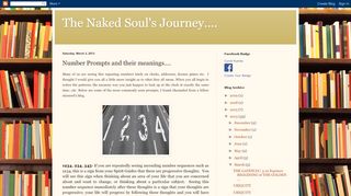 
                            7. Number Prompts and their meanings.... - The Naked Soul's Journey....