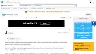 
                            6. NumberSync issues - AT&T Community