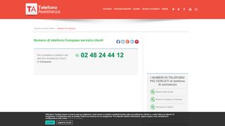 
                            7. Numero verde compass - Area clienti compass - Telefono Assistenza