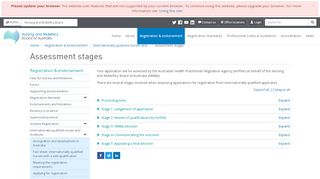 
                            8. Nursing and Midwifery Board of Australia - Assessment stages