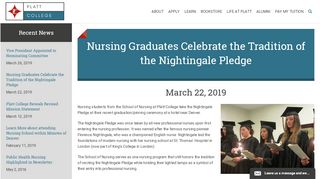 
                            9. Nursing Graduates Celebrate the Tradition of the Nightingale ...