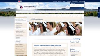 
                            3. Nursing -- Health Programs - Walters State Community College
