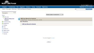 
                            2. NUST LMS: CMS User Manual for Students