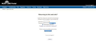 
                            6. NUST LMS Portal: Login to the site