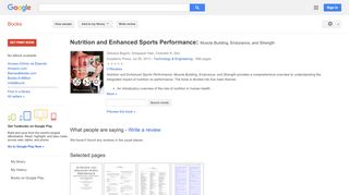 
                            8. Nutrition and Enhanced Sports Performance: Muscle Building, ...