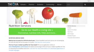 
                            2. Nutrition Services - Tacoma Public Schools
