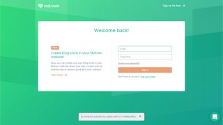 
                            1. Nutrium | Welcome Back | Sign In Now