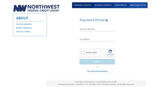 
                            3. NWFCU Online Payment Center