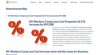 
                            6. NY Workers Comp Loss Cost Proposed 16.9 % increase by NYCIRB ...
