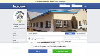 
                            4. Nyadire Teachers' College - Posts | Facebook