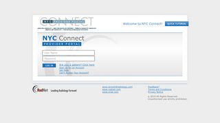 
                            9. NYC Connect - Login