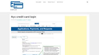 
                            4. Nyc credit card login - Credit card - audreysedibles.com