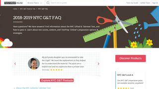 
                            5. NYC G&T FAQ: Your Questions Answered - TestPrep-Online