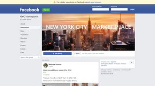 
                            5. NYC Marketplace Public Group | Facebook