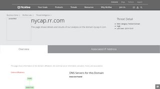
                            5. nycap.rr.com - Domain - McAfee Labs Threat Center