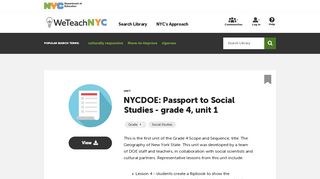 
                            6. NYCDOE: Passport to Social Studies - grade 4, unit 1 | WeTeachNYC
