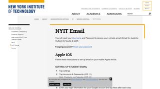 
                            3. NYIT Email | Service Central | NYIT