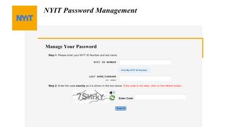 
                            10. NYIT Password Management