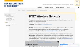 
                            8. NYIT Wireless Network | Service Central | NYIT