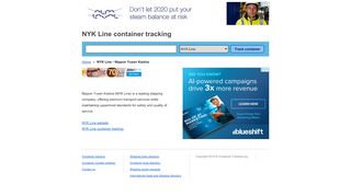 
                            9. NYK Line container tracking