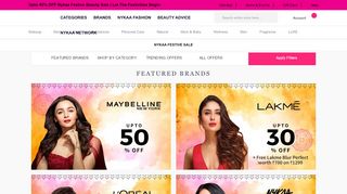 
                            10. Nykaa Sale Online - Offers on Makeup & Beauty Care …