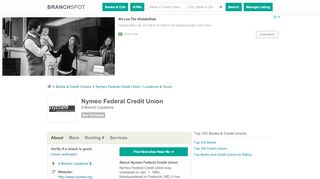 
                            9. Nymeo Federal Credit Union - Branchspot
