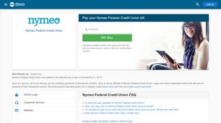 
                            8. Nymeo Federal Credit Union | Pay Your Bill Online …