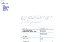 
                            7. NYPD | EXAM APPLICATION