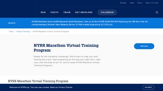
                            4. NYRR Marathon Virtual Training Program