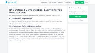 
                            8. NYS Deferred Compensation | UpCounsel 2019
