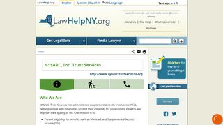 
                            7. NYSARC, Inc. Trust Services | New York - LawHelpNY