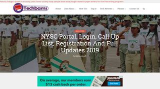 
                            6. NYSC Portal, Login, Call Up List, Registration And …