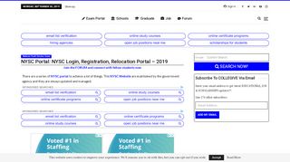 
                            11. NYSC Portal: NYSC Login, Registration, Relocation Portal – 2019
