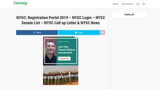 
                            7. NYSC: Registration Portal 2019 - NYSC Login - …