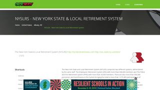 
                            10. NYSLRS - New York State & Local Retirement System, 110 ...