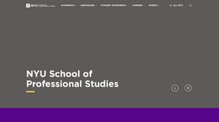 
                            11. NYU School of Professional Studies - NYUSPS Home | SPS