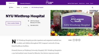
                            4. NYU Winthrop Hospital | NYU Langone Health