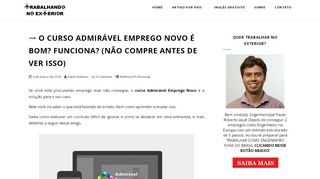 
                            7. O Curso Admirável Emprego Novo é Bom? …