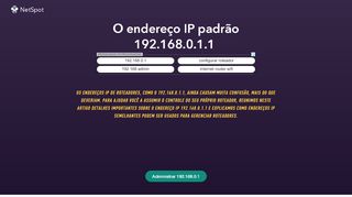 
                            6. O endereço IP padrão 192.168.0.1.1 - netspotapp.com