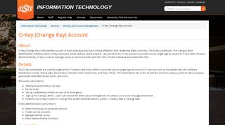 
                            2. O-Key (Orange Key) Account | Information Technology ...