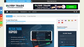 
                            3. O Login OlympTrade - Olymp Trade Brasil