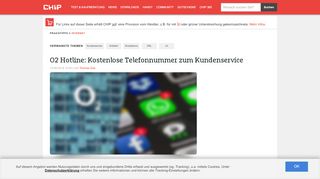 
                            6. O2 Hotline: Kostenlose Telefonnummer zum Kundenservice