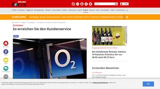 
                            8. O2-Hotline: So erreichen Sie den Kundenservice - focus.de