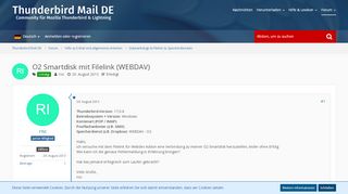 
                            1. O2 Smartdisk mit Filelink (WEBDAV) - Dateianhänge ...