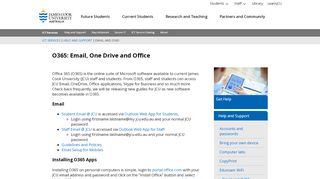 
                            2. O365: Email, One Drive and Office - JCU Australia