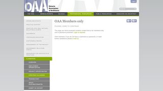
                            1. OAA Members only | Ontario Association of Architects