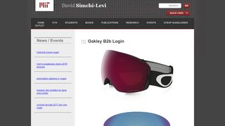 
                            5. Oakley B2b Login | David Simchi-Levi - …