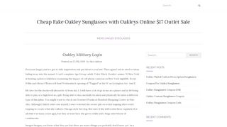 
                            3. Oakley Military Login | Cheap Fake Oakley …
