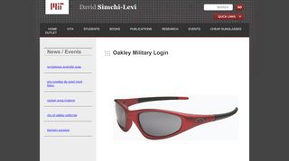 
                            6. Oakley Military Login | David Simchi-Levi - …